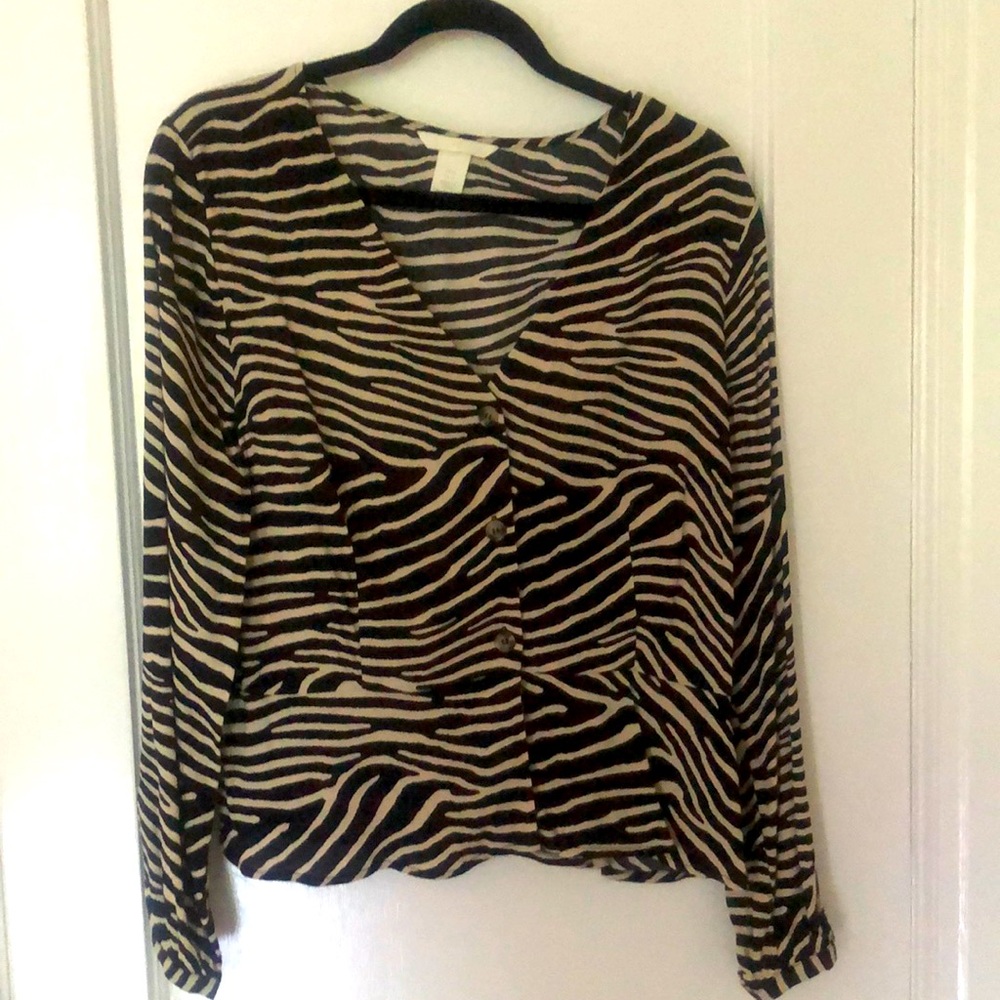 Print Blouse NWOT H&M